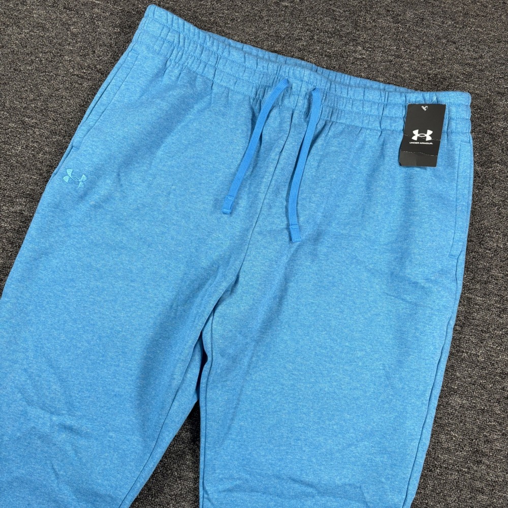 Under Armour Rival Fleece Jogger Womens 2XL Blue Heather Athletic Pants NEW